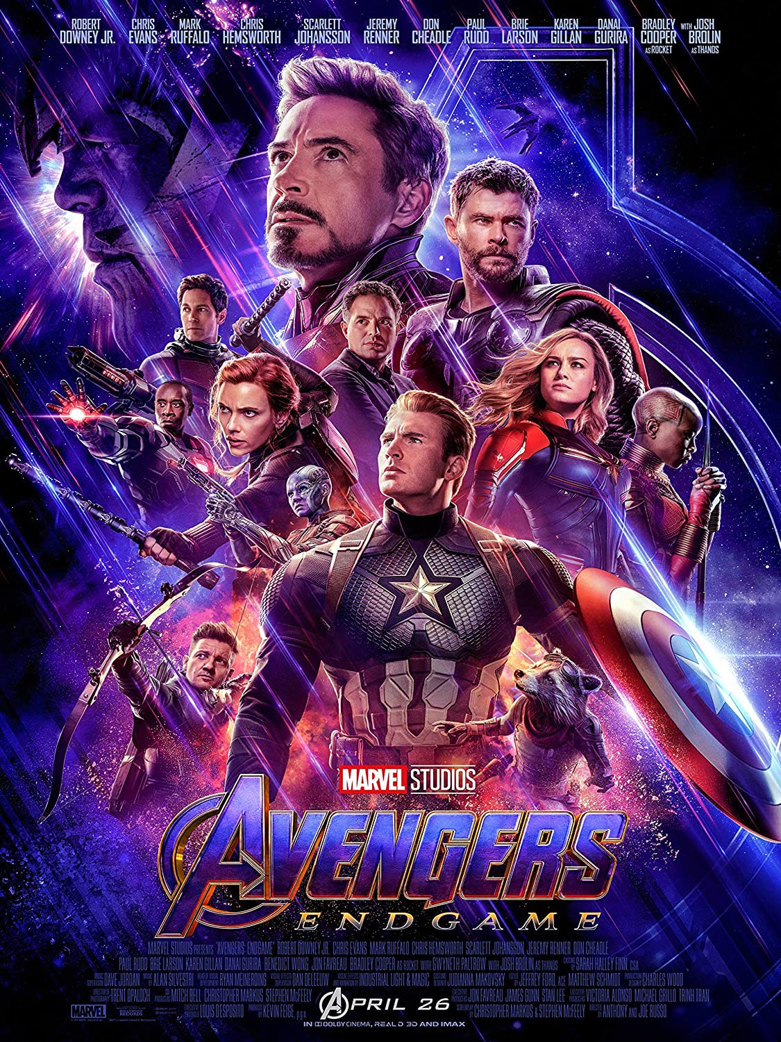 poster for movie avengers: endgame featuring rim lighting